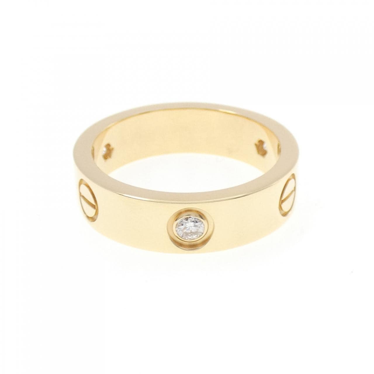 カルティエ ラブ ハーフダイヤ リング