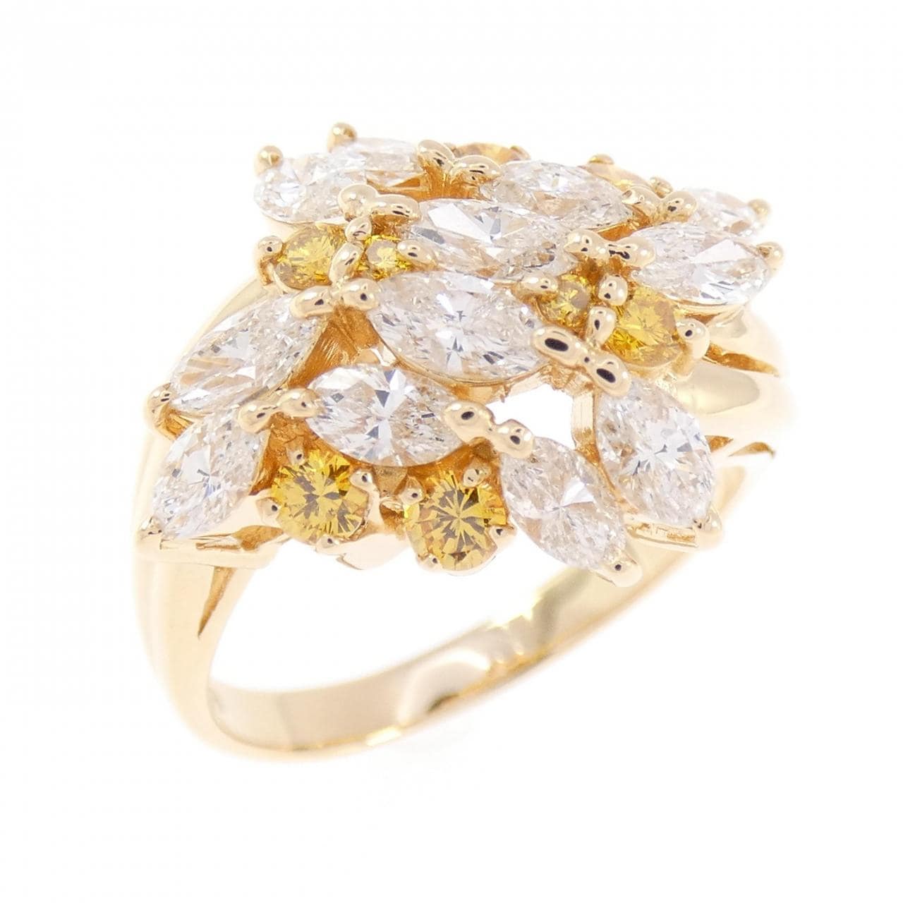 K18YG ダイヤモンド リング 1.67CT