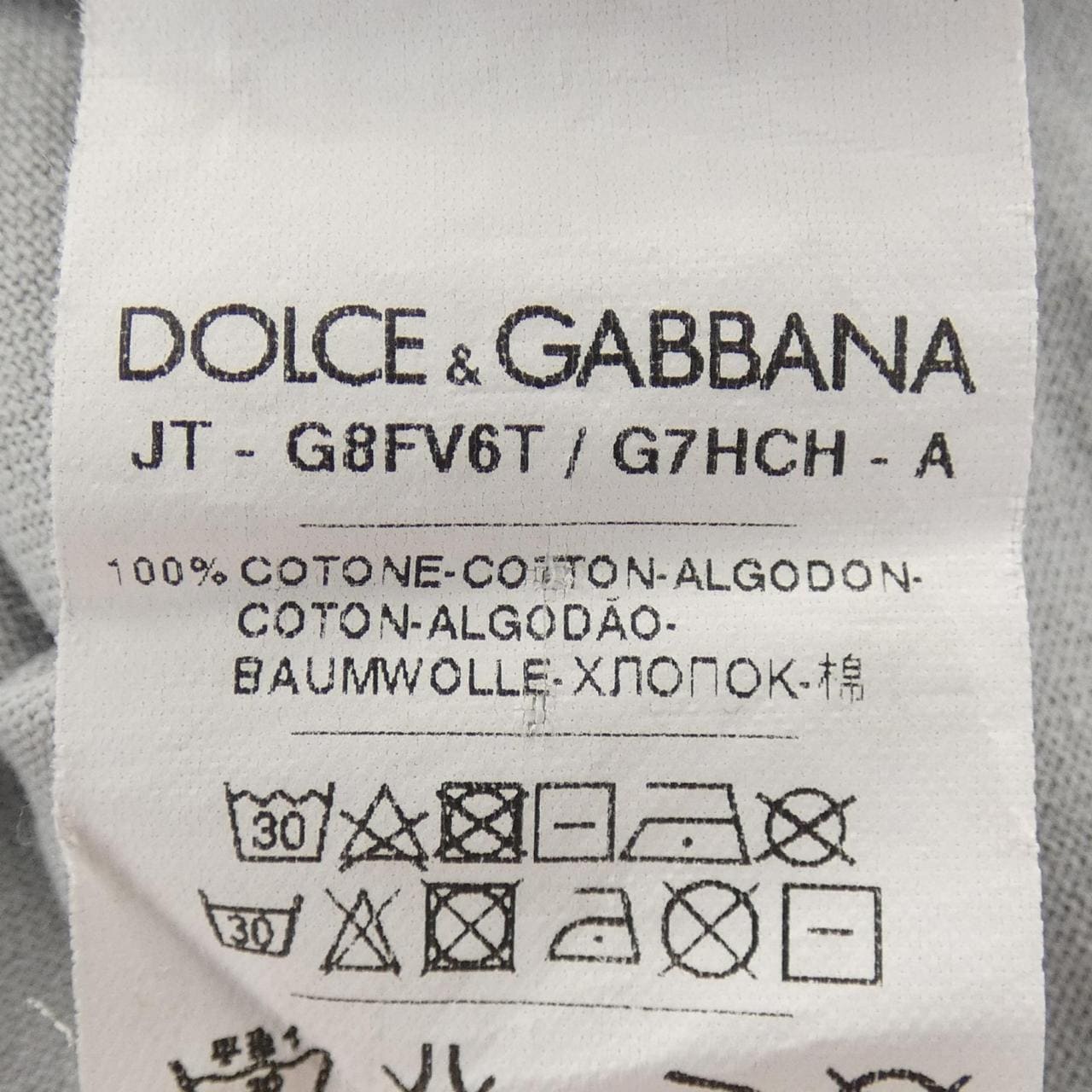 ドルチェアンドガッバーナ DOLCE&GABBANA G8FV6T/G7HCH Tシャツ