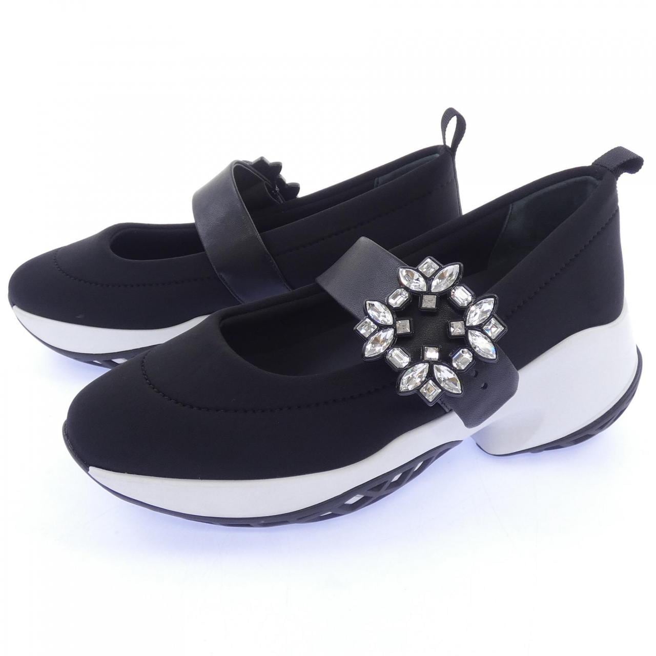 ロジェヴィヴィエ ROGER VIVIER ストラスバックル ヴィヴィ ラン バレリーナ スニーカー