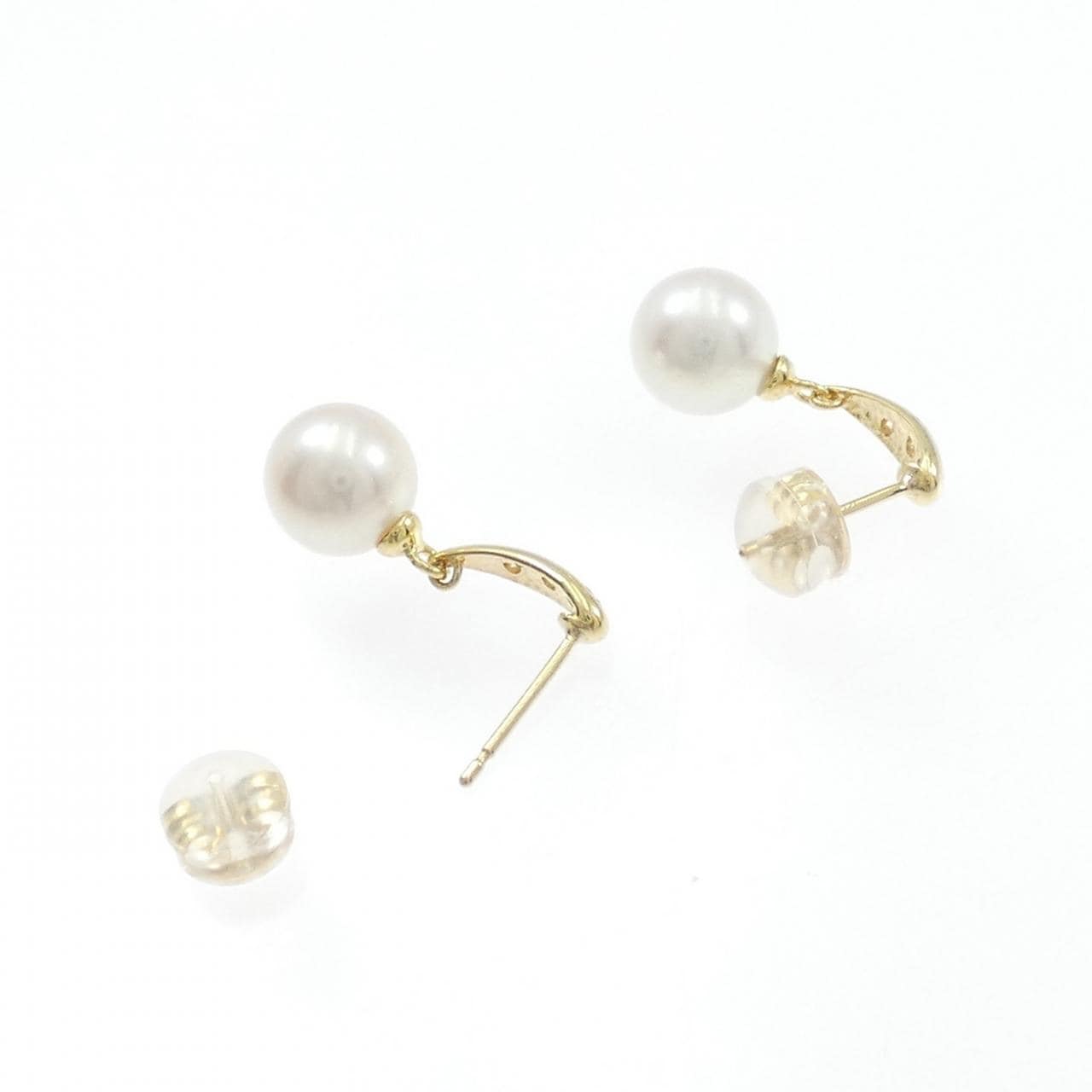 K18YG アコヤパール ピアス 7.3mm