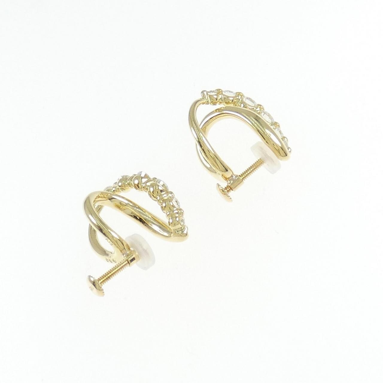 K18YG Diamond earrings 0.80CT
