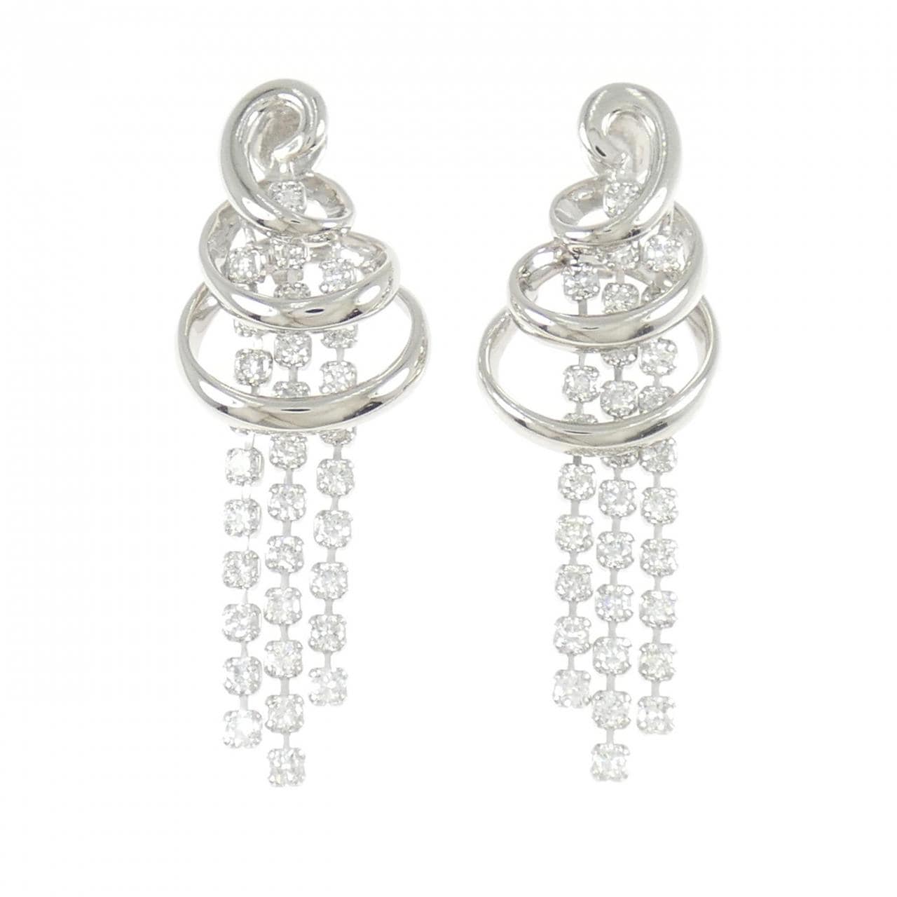 PT900 Diamond Earrings 2.00CT