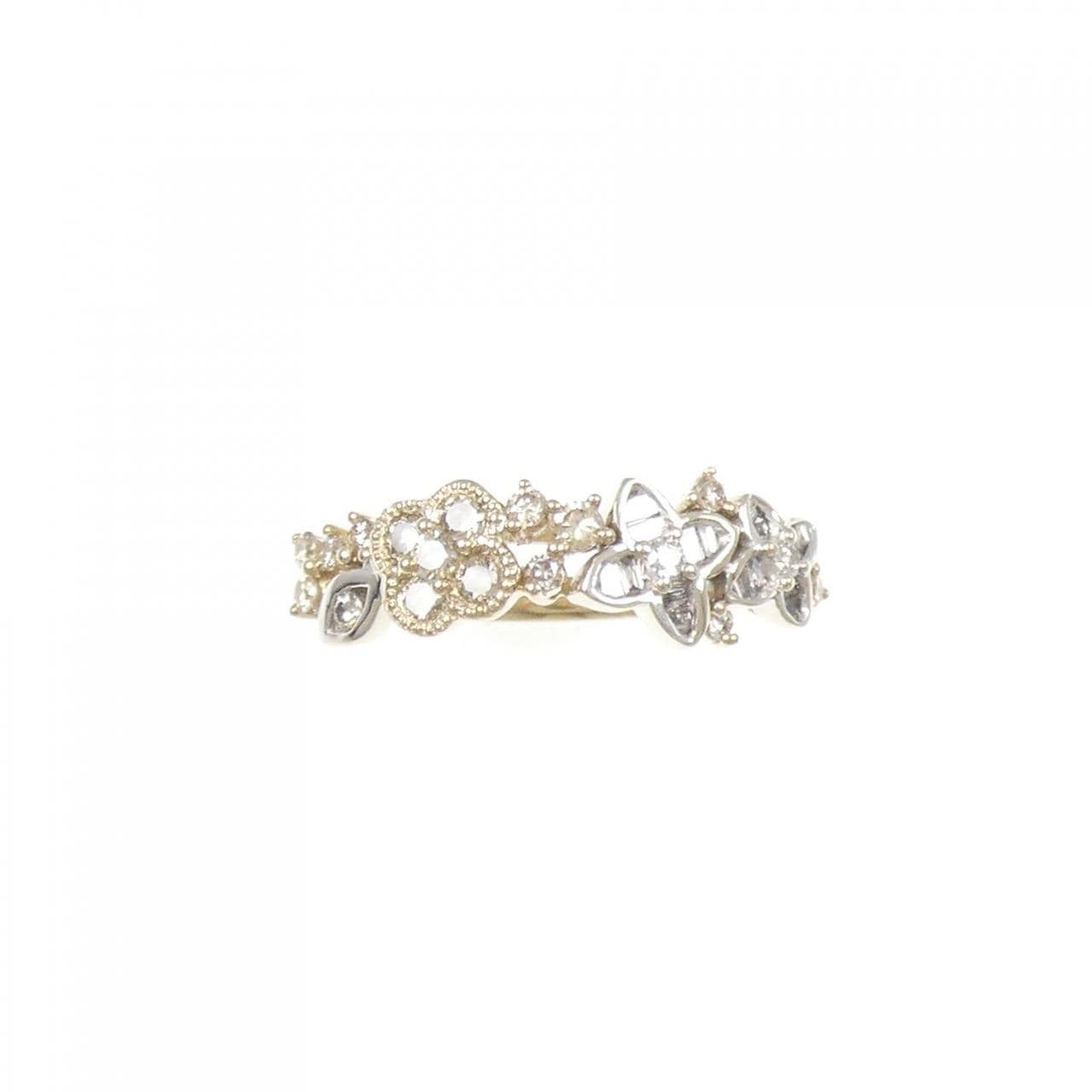 K18YG/K18WG ダイヤモンド リング 0.41CT
