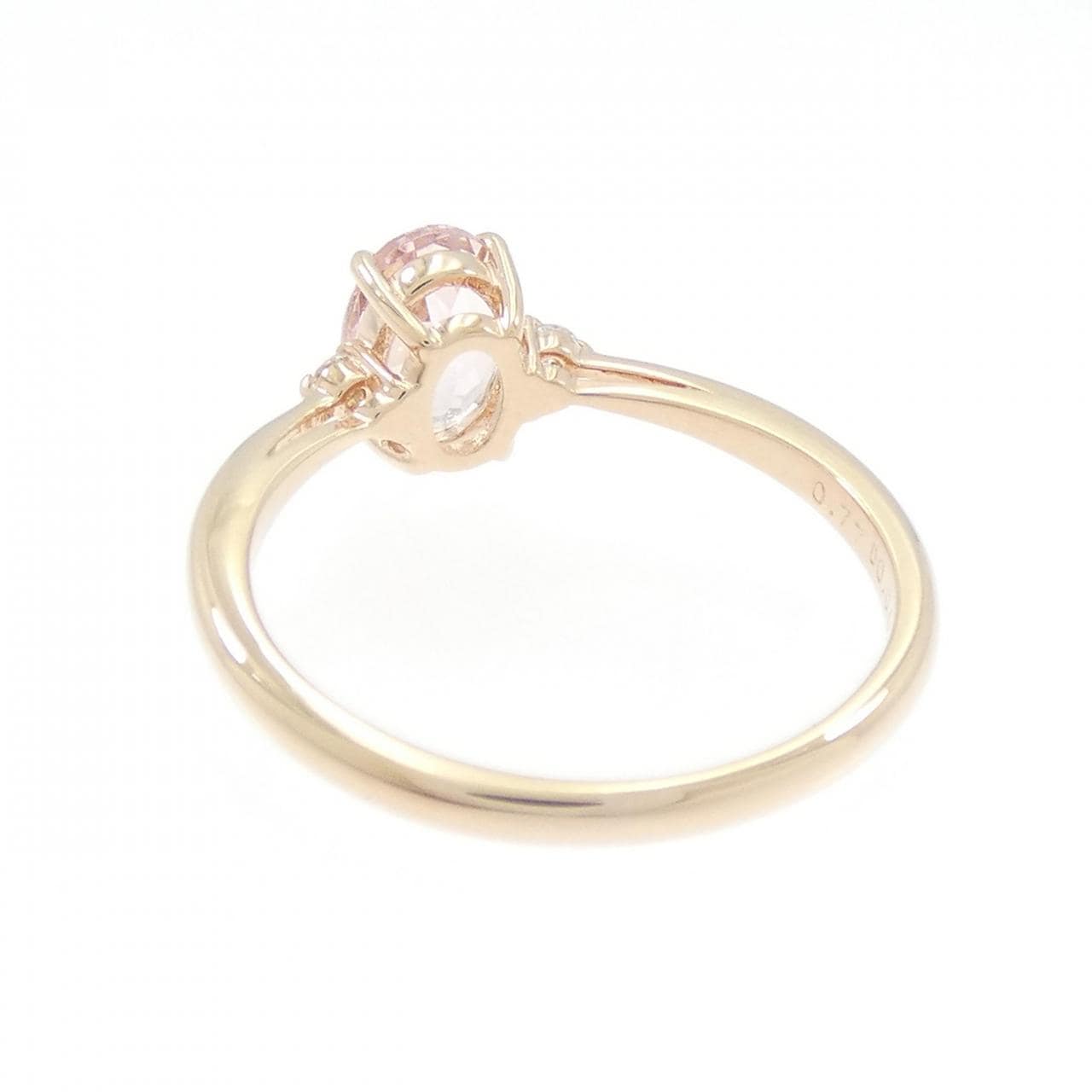 K18PG モルガナイト リング 0.77CT