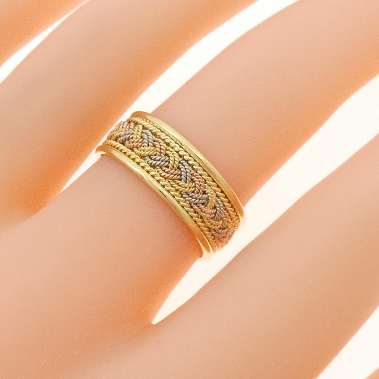 18Kスリーカラー リング