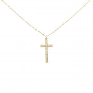 エテ クロス ダイヤモンド ネックレス 0.08CT