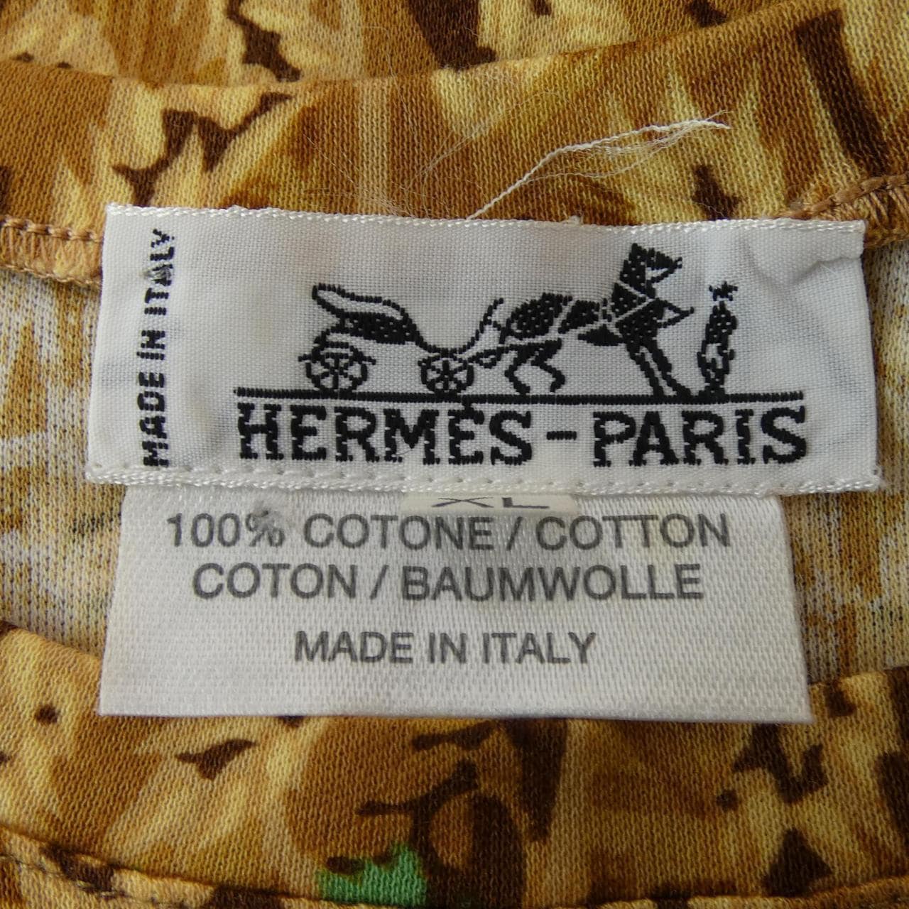 【ヴィンテージ】エルメス HERMES LAPINS DANS UN CHAMP DE Tシャツ