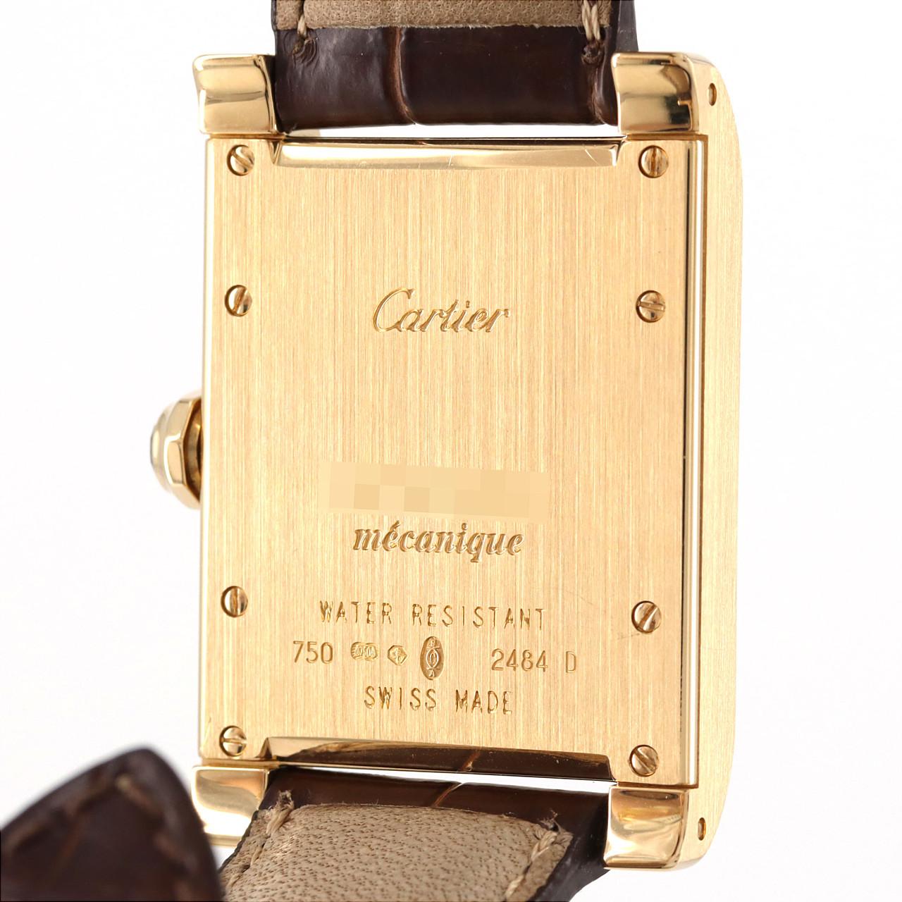 Cartier Tank Avis YG W1529451 YG手动上弦