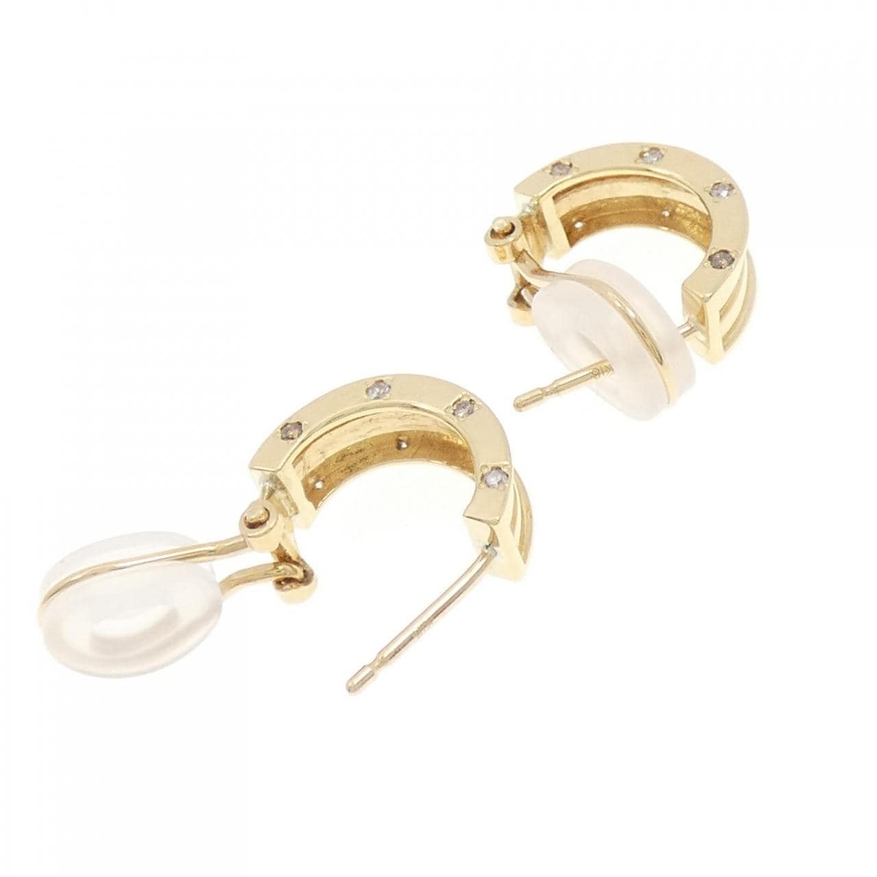 K18YG ダイヤモンド ピアス 0.10CT