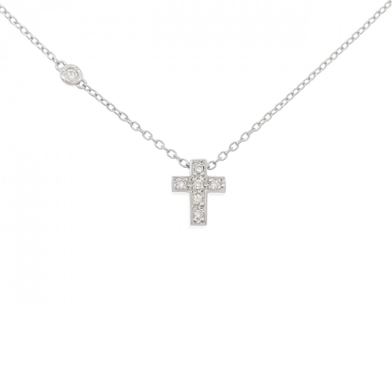 STAR JEWELRY十字架鑽石項鍊 0.07 克拉