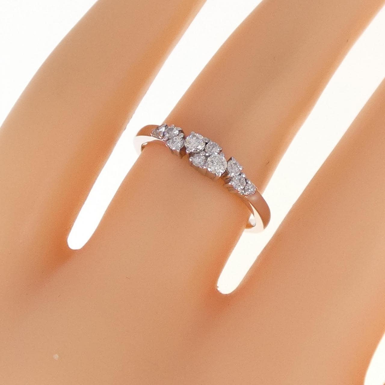 K18WG ダイヤモンド リング 0.25CT