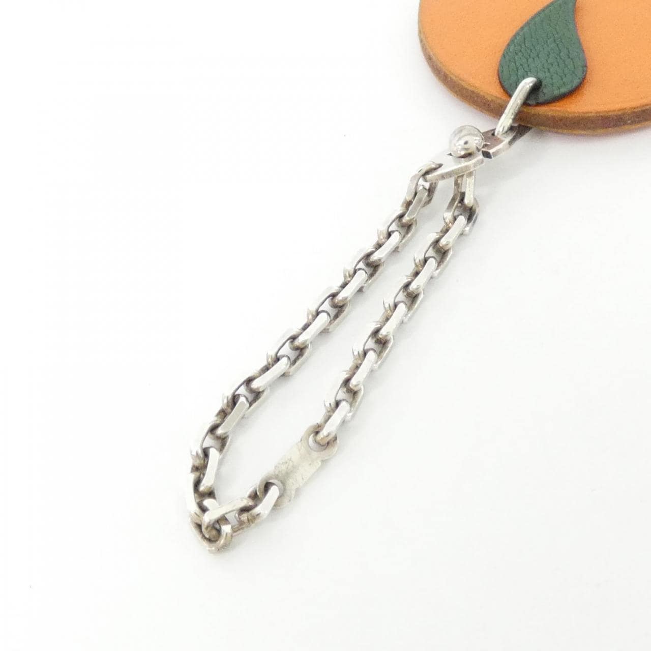 HERMES Orange Fruit Porte Cle Keychain 027888CS