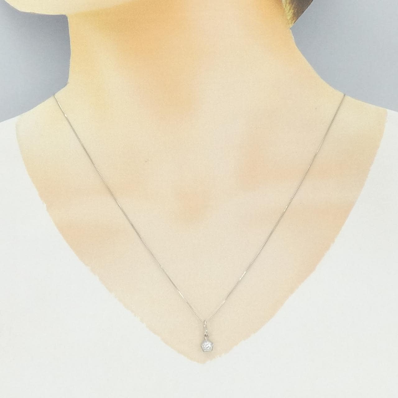 PT900/PT850 ダイヤモンド ネックレス 0.09CT