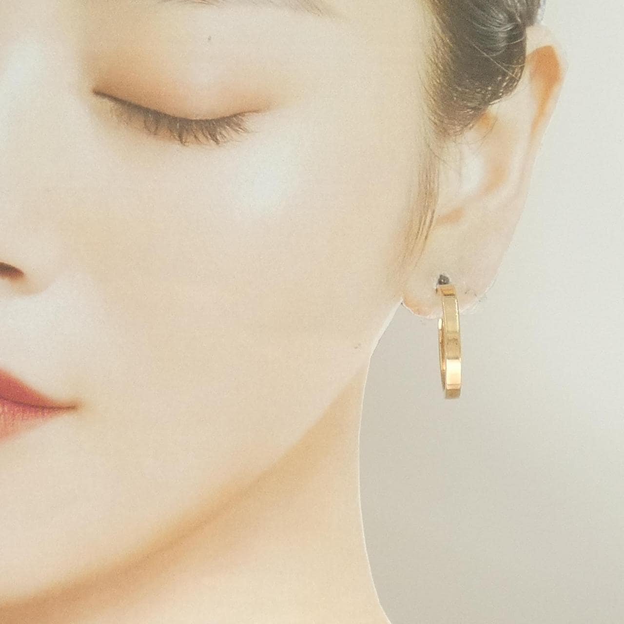 18KPG フープ ピアス