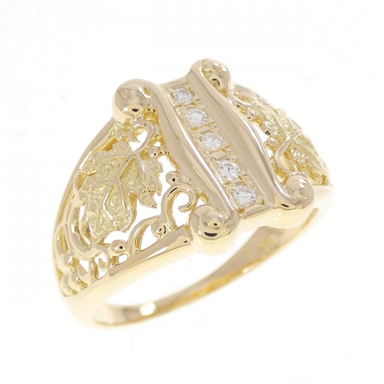 K18YG ダイヤモンド リング 0.07CT