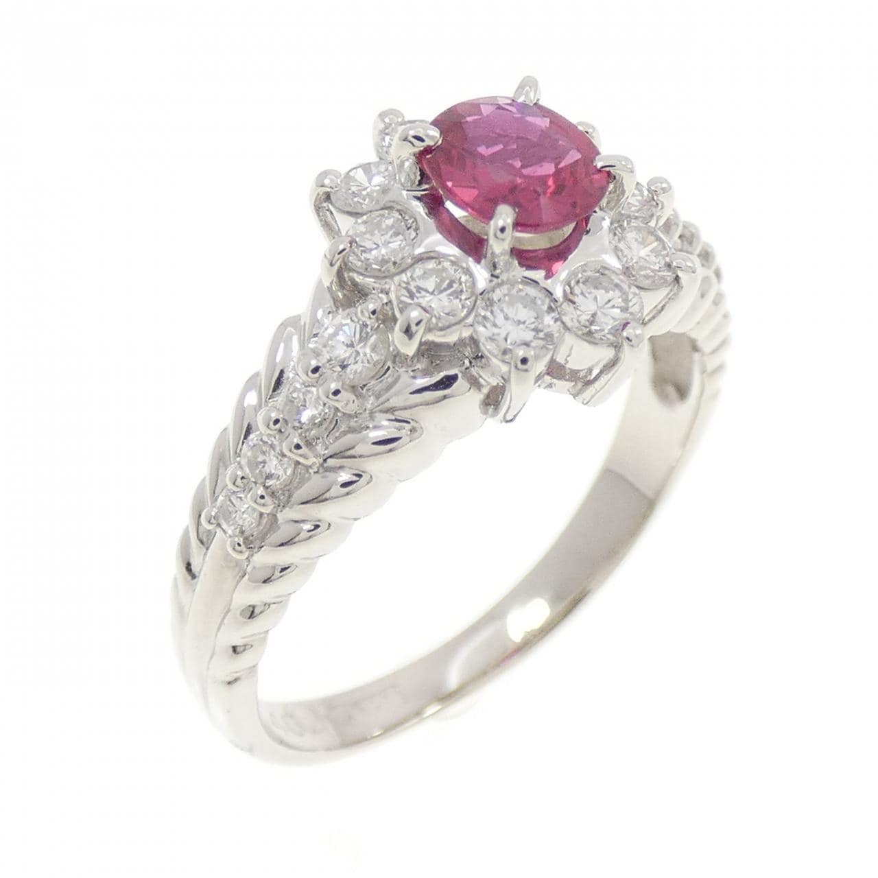 PT900 ルビー リング 0.35CT