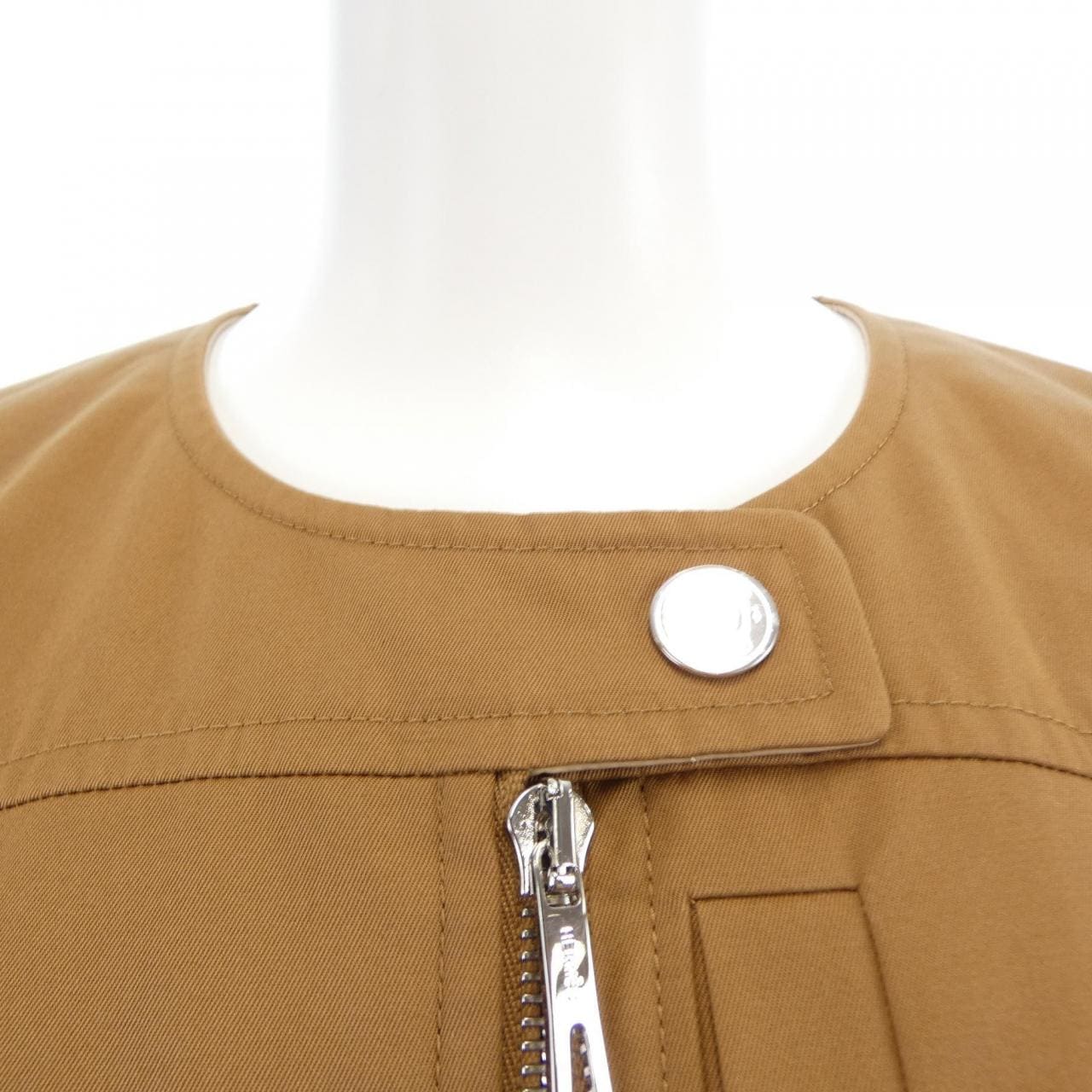 エルメス HERMES カルトゥッシュ クルードセル 6E0277DK ノーカラージャケット