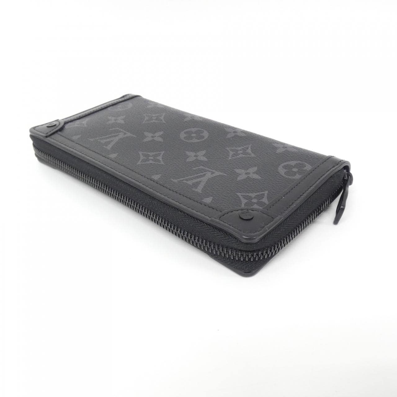 LOUIS VUITTON Monogram Eclipse Trunk拉链錢包 M80558 錢包
