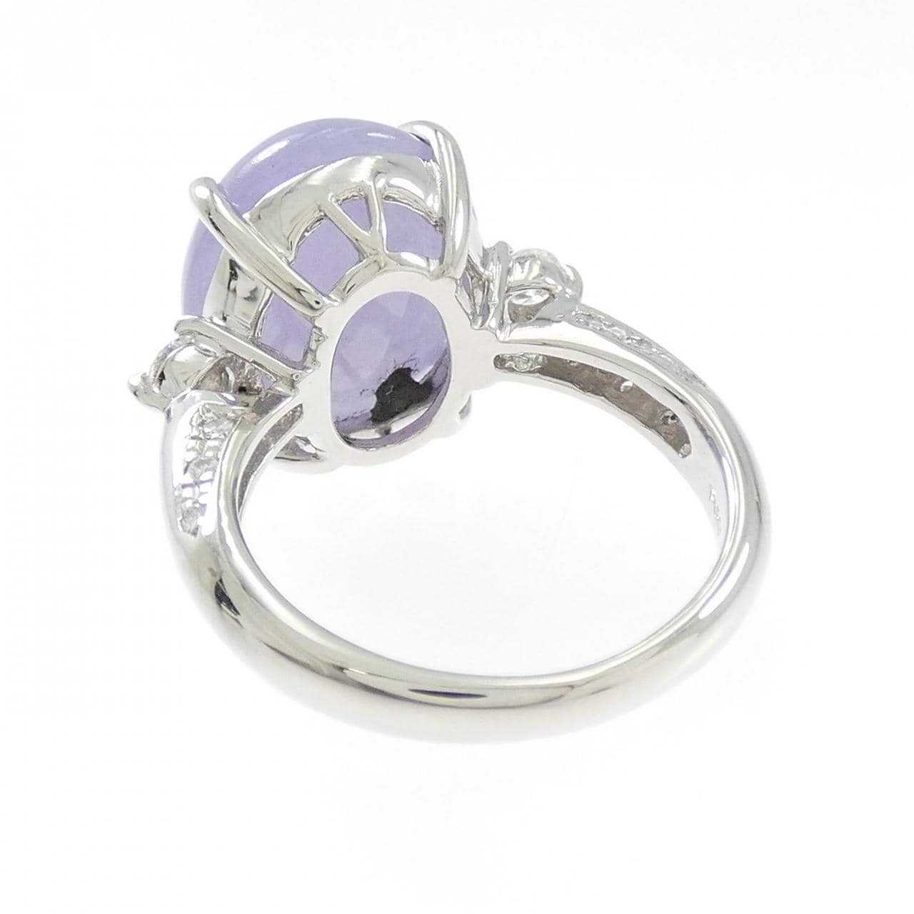 PT900 ラベンダーヒスイ リング 9.38CT
