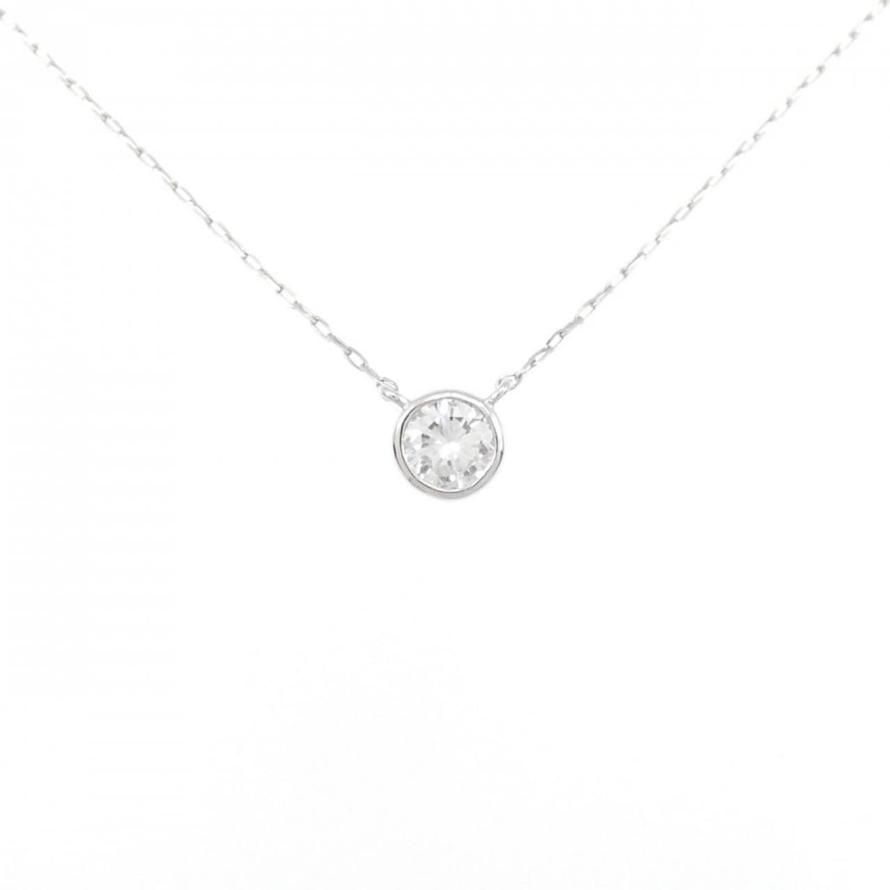 【リメイク】PT ソリティア ダイヤモンド ネックレス 0.15CT