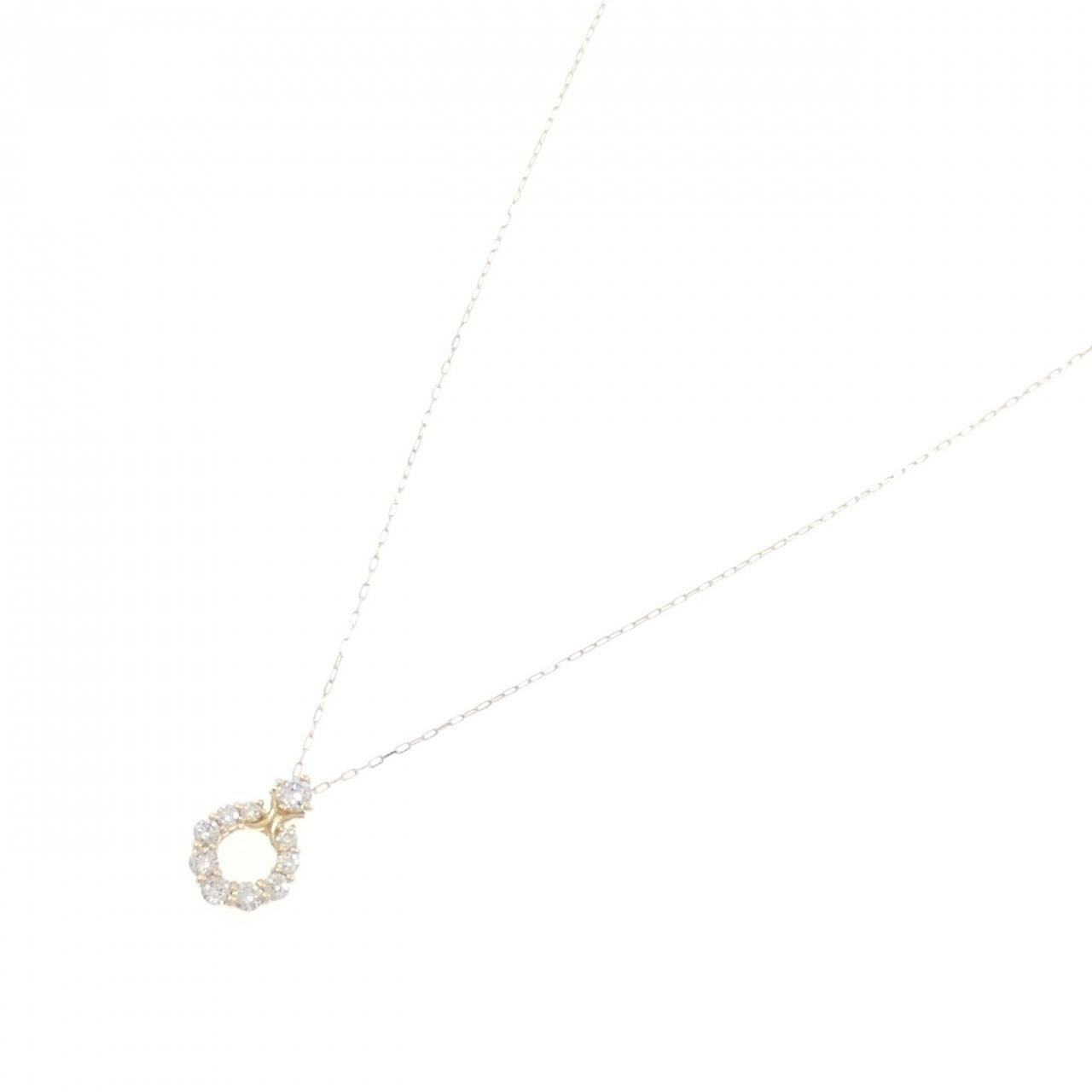 【新品】K18YG ダイヤモンド ネックレス 0.20CT