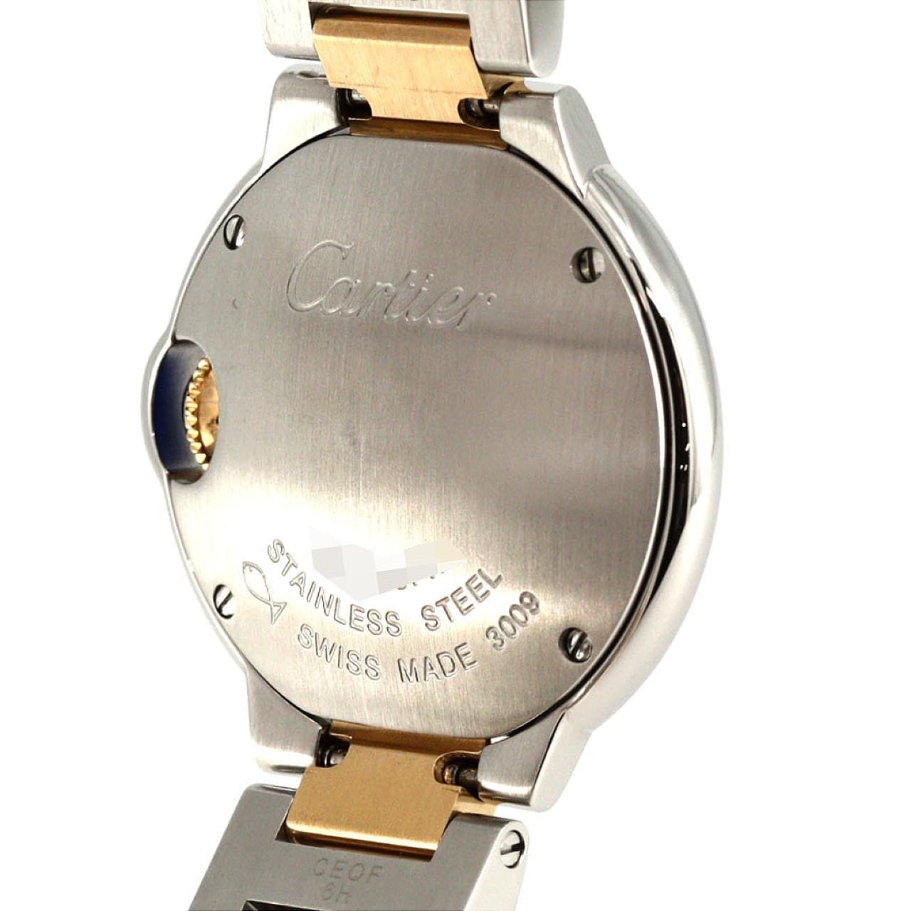 カルティエ バロンブルーSM コンビ W69007Z3/W2BB0010 SSxYG クォーツ