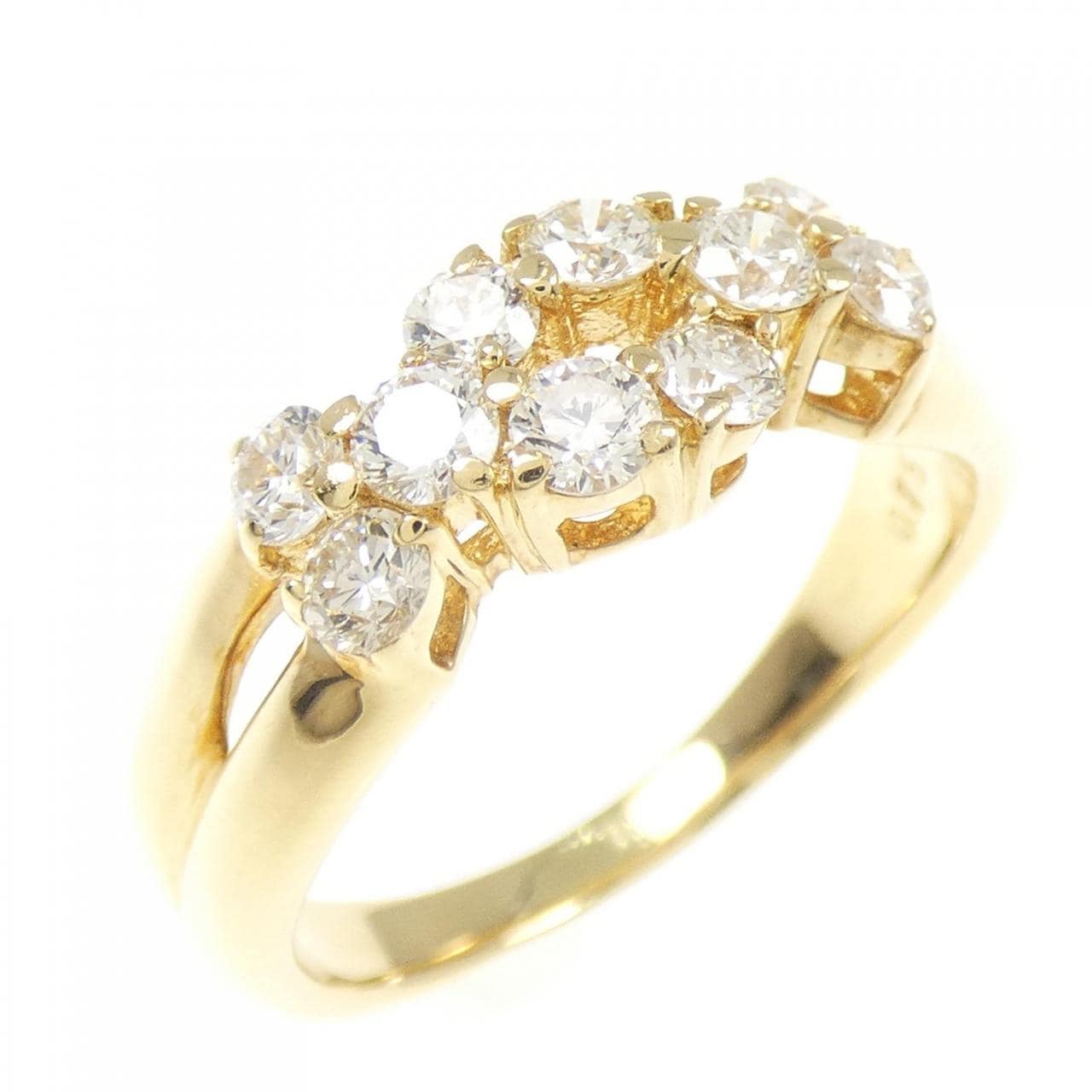 K18YG ダイヤモンド リング 0.75CT