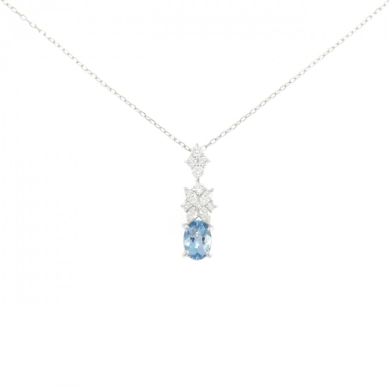 PT900/PT850 アクアマリン ネックレス 0.61CT