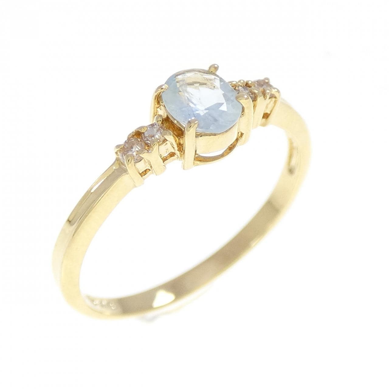 K18YG アクアマリン リング