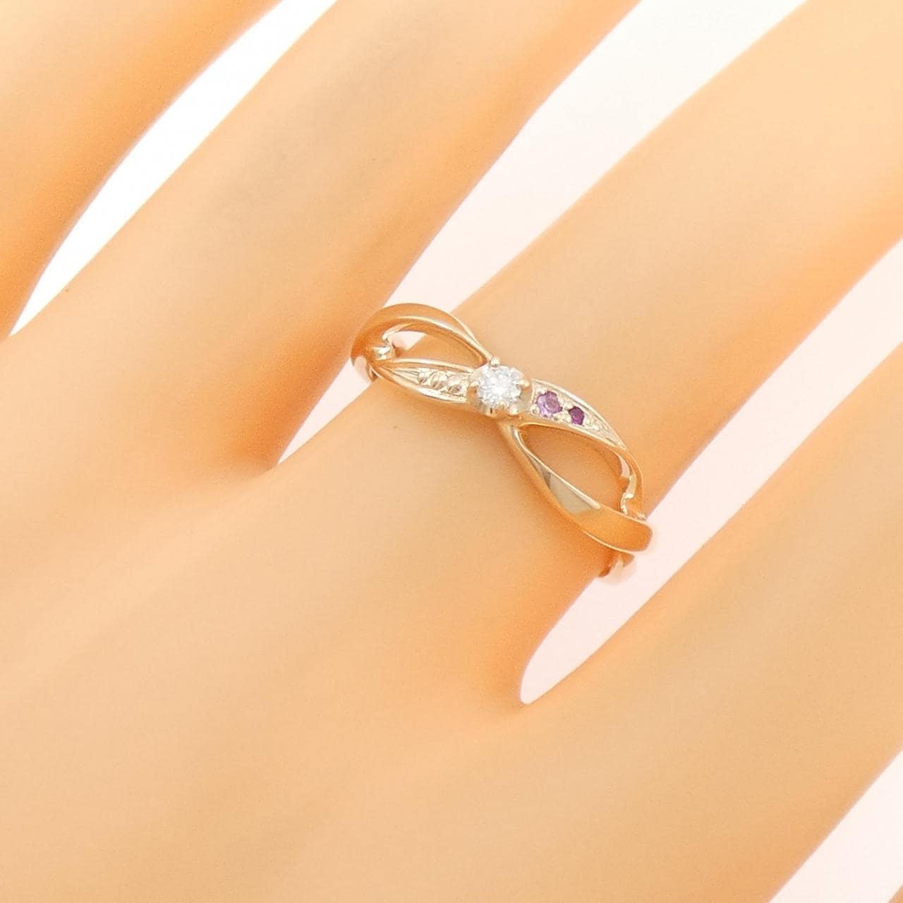 K10PG カラーストーン リング