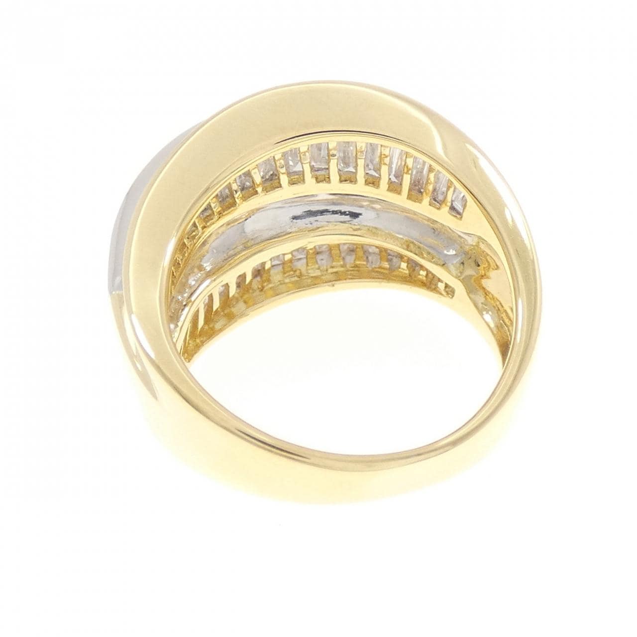 K18YG/PT900 ダイヤモンド リング 3.00CT