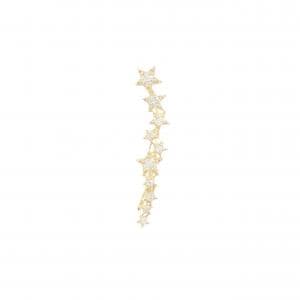 K18YG スター ダイヤモンド ピアス 0.25CT 片耳