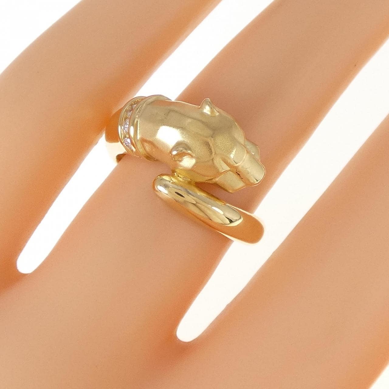 K18YG ダイヤモンド リング 0.07CT