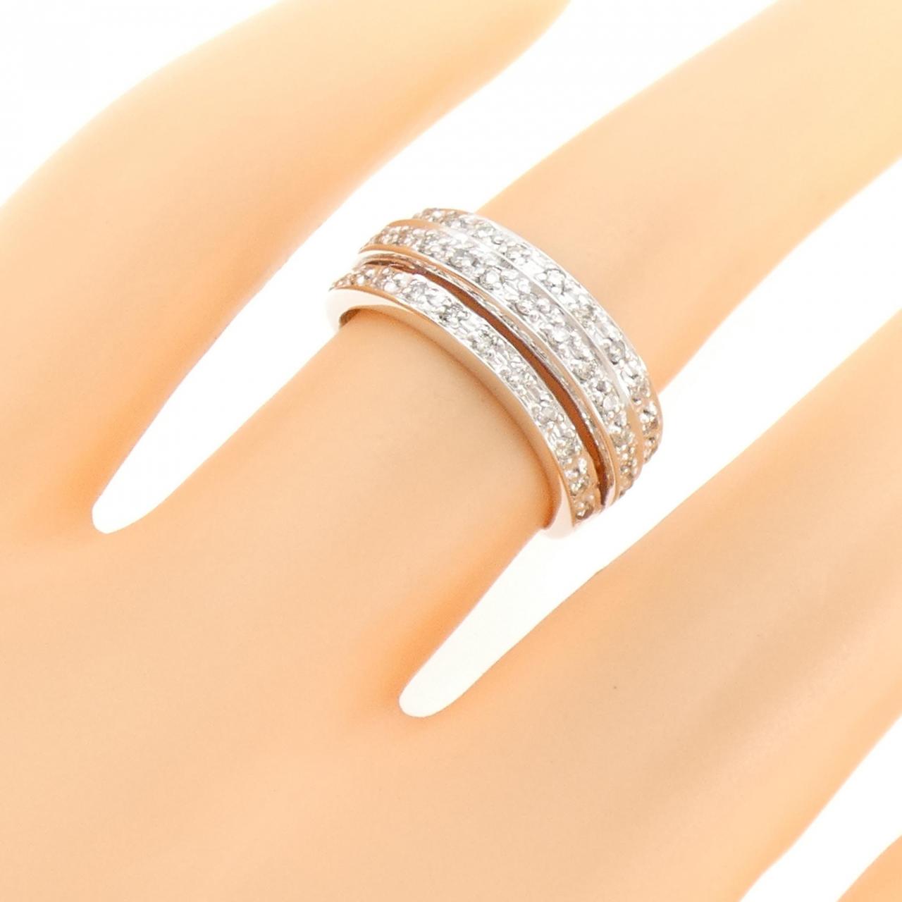 K18WG ダイヤモンド リング 0.30CT