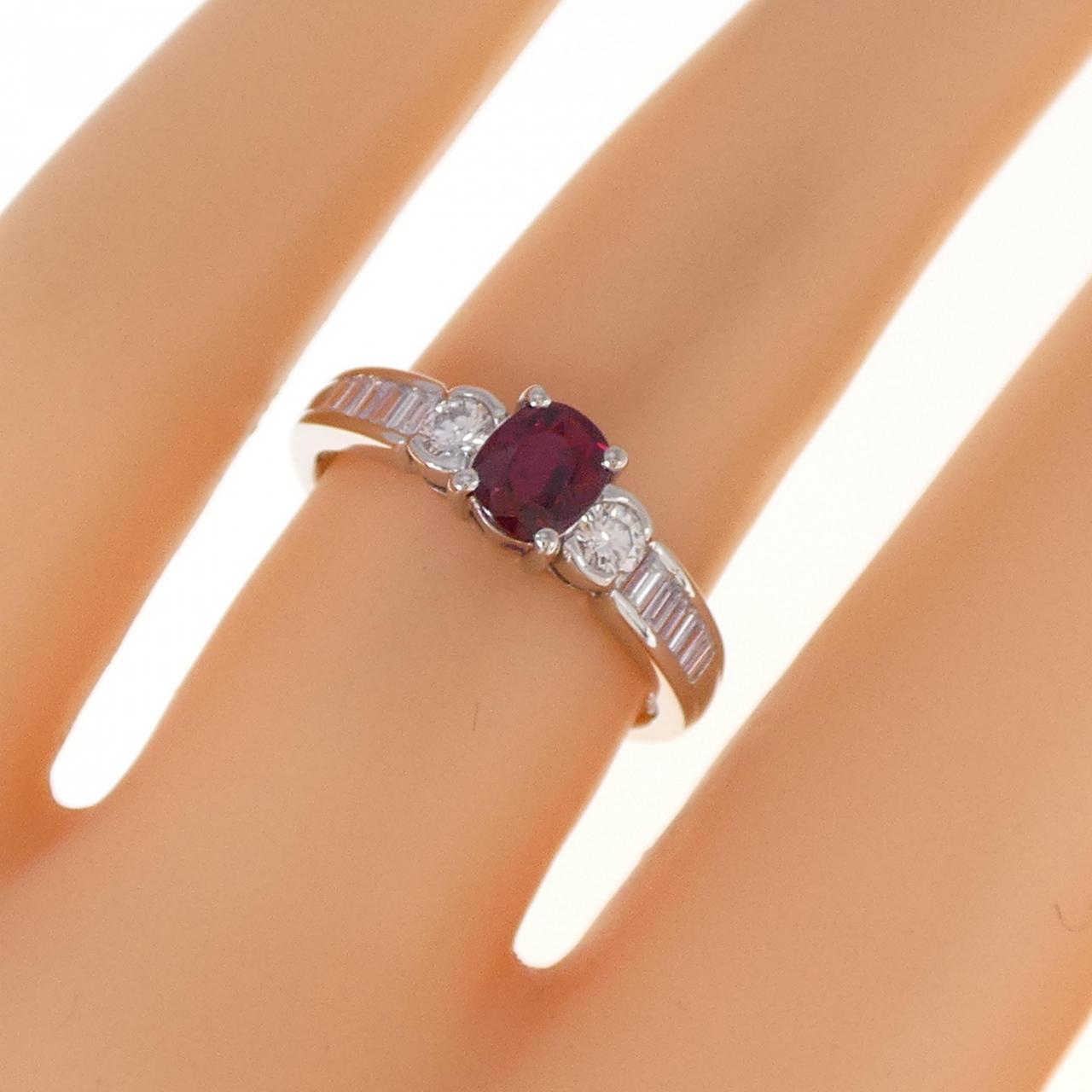 PT ルビー リング 0.49CT