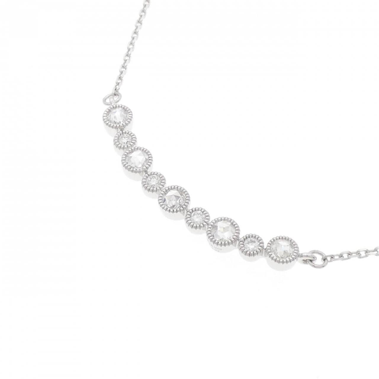 K18WG ダイヤモンド ネックレス 0.43CT