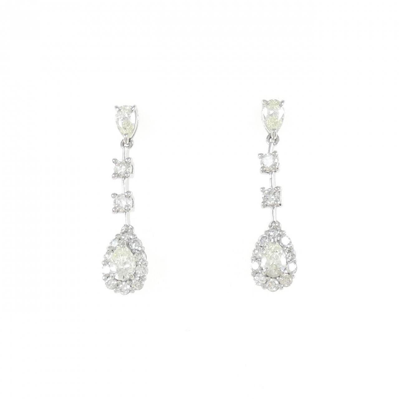 [BRAND NEW] PT900 Diamond earrings 0.60CT