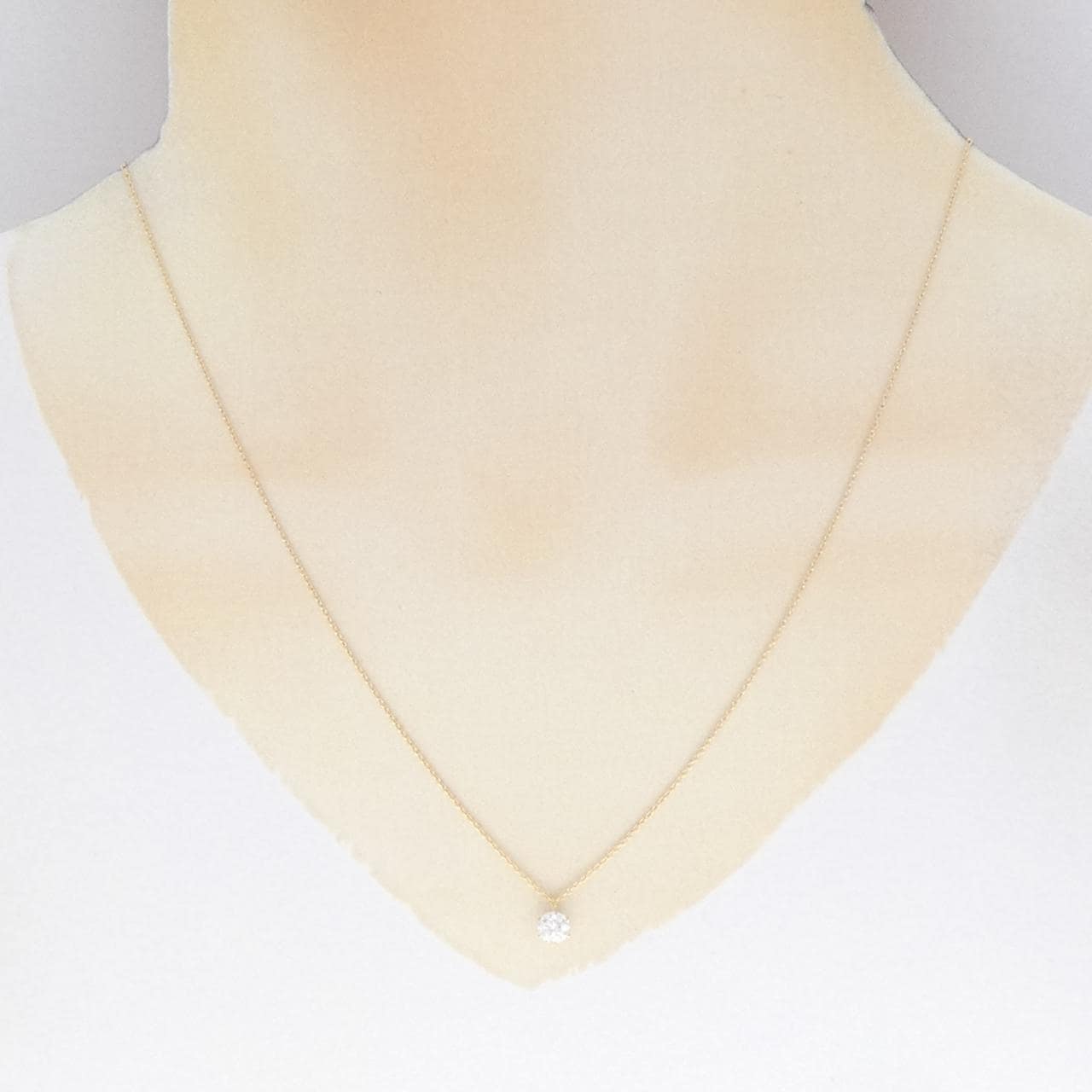 【リメイク】K18YG ダイヤモンド ネックレス 0.344CT D SI1 EXT