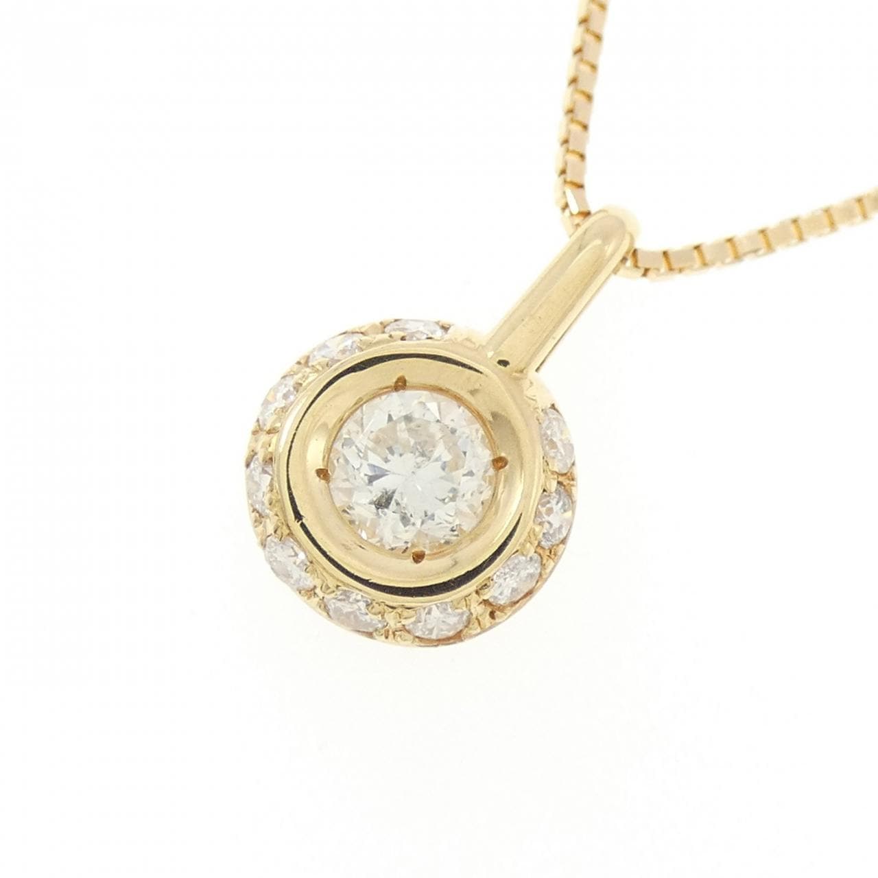 K18YG ダイヤモンド ネックレス 0.27CT
