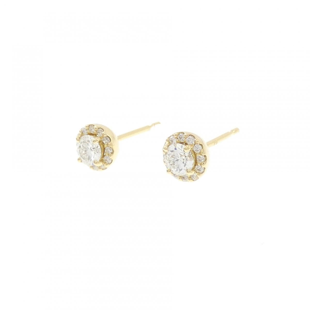 【リメイク】K18YG/ST ダイヤモンド ピアス 0.205CT 0.205CT G SI2 EXT-VG