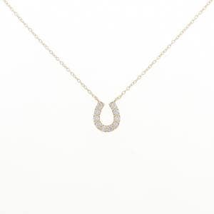 【リメイク】K10YG ホースシュー ダイヤモンド ネックレス 0.15CT