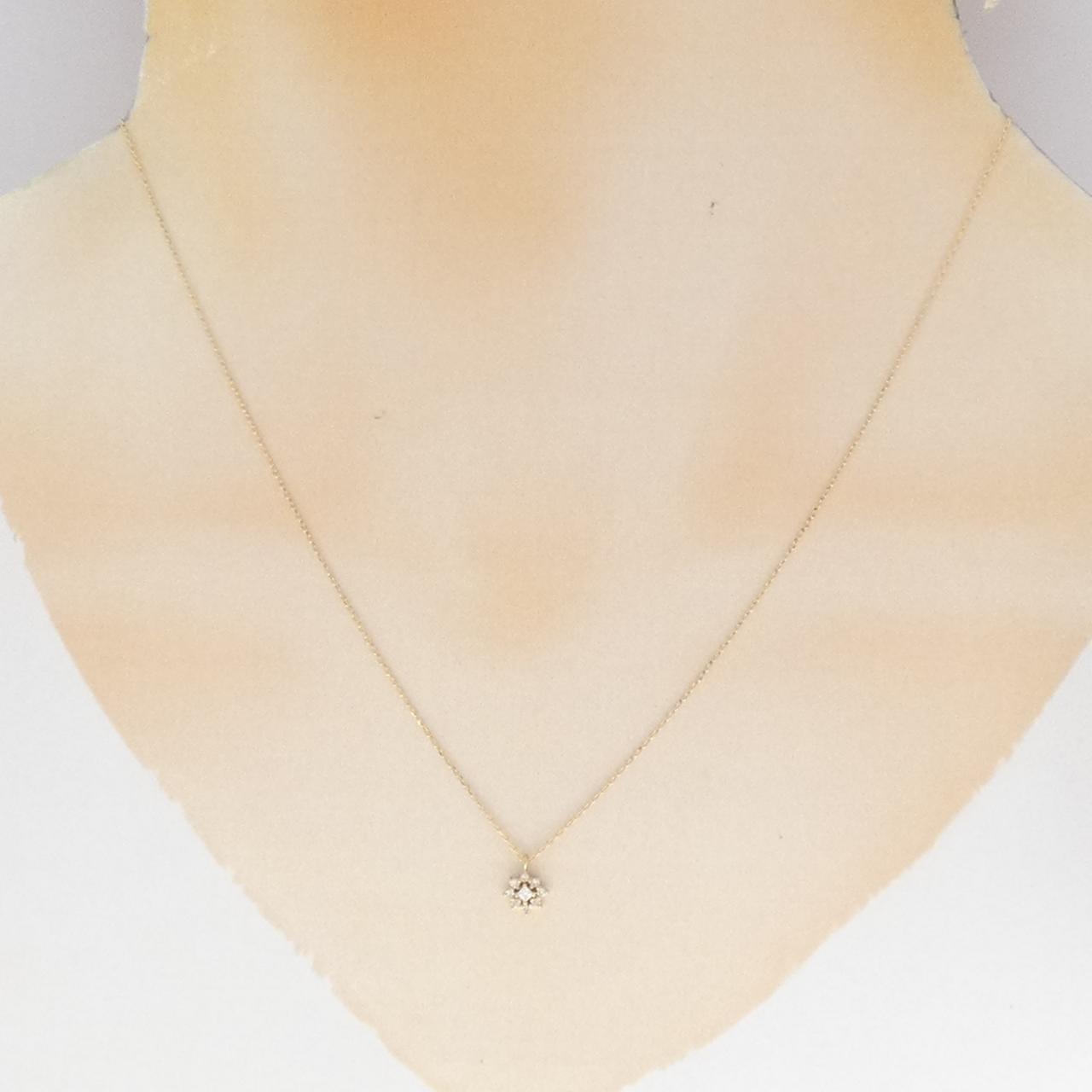 K18YG ダイヤモンド ネックレス 0.05CT