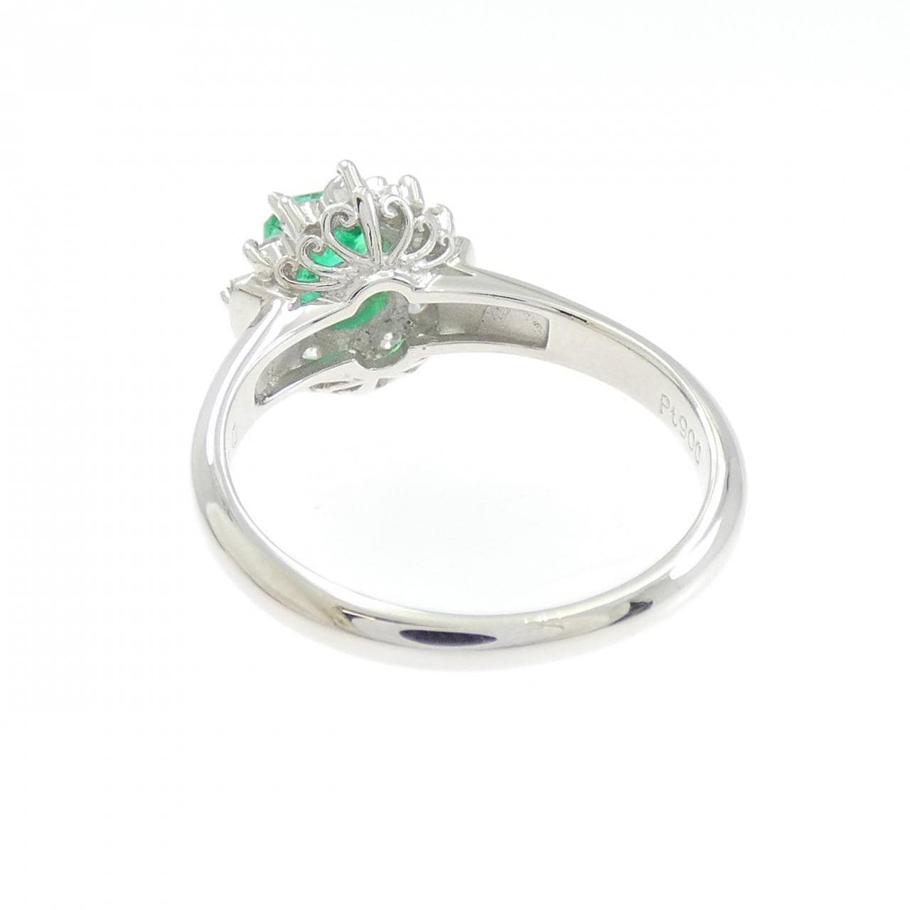 PT900 エメラルド リング 0.53CT