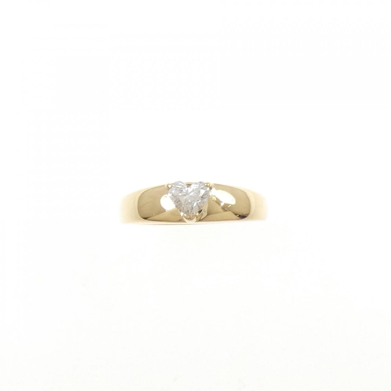 K18YG ハート ダイヤモンド ピンキー リング 0.24CT