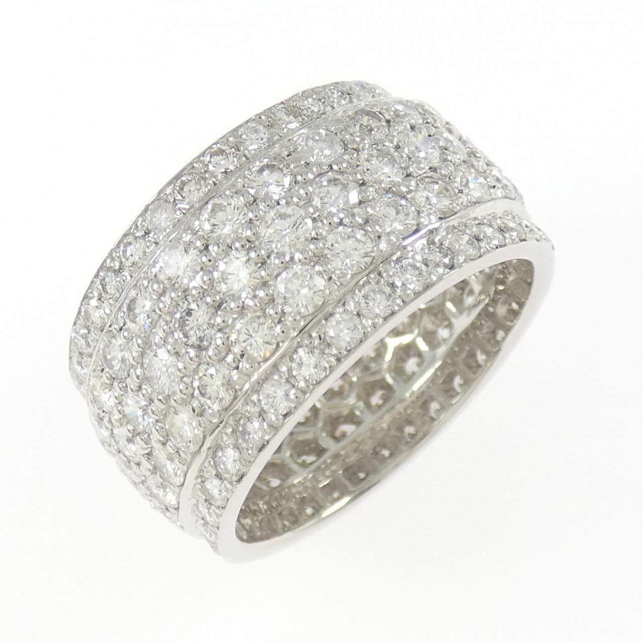 PT900 パヴェ ダイヤモンド リング 3.50CT