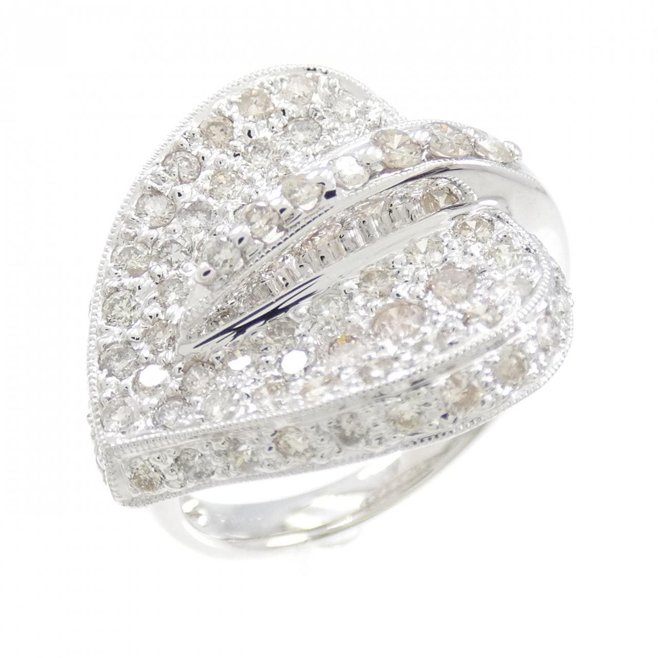 K18WG Heart Diamond Ring 1.20CT
