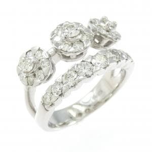 K18WG ダイヤモンド リング 1.03CT