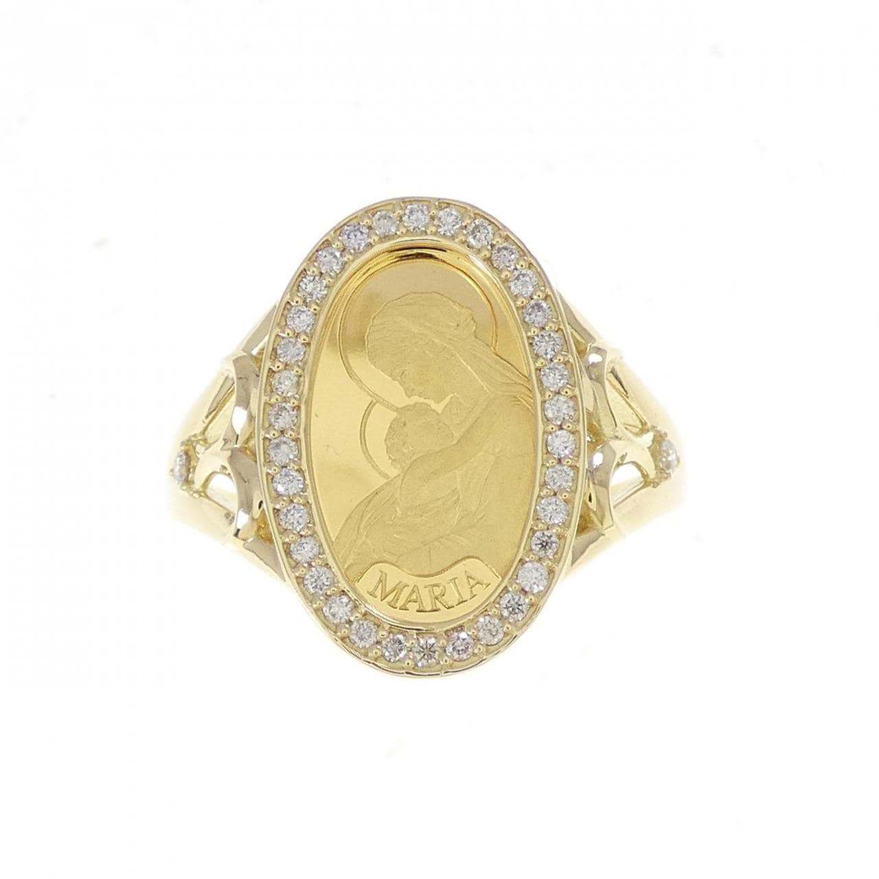 【新品】K18YG ダイヤモンド リング 0.19CT