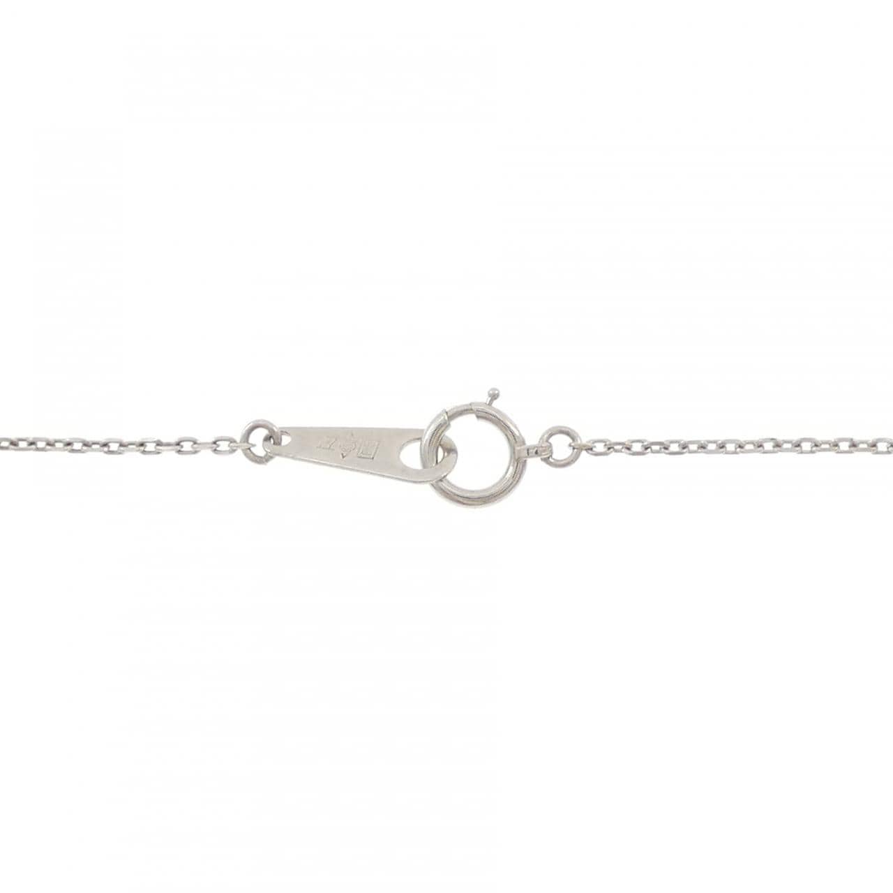 PT900/PT850 フラワー ダイヤモンド ネックレス 0.52CT